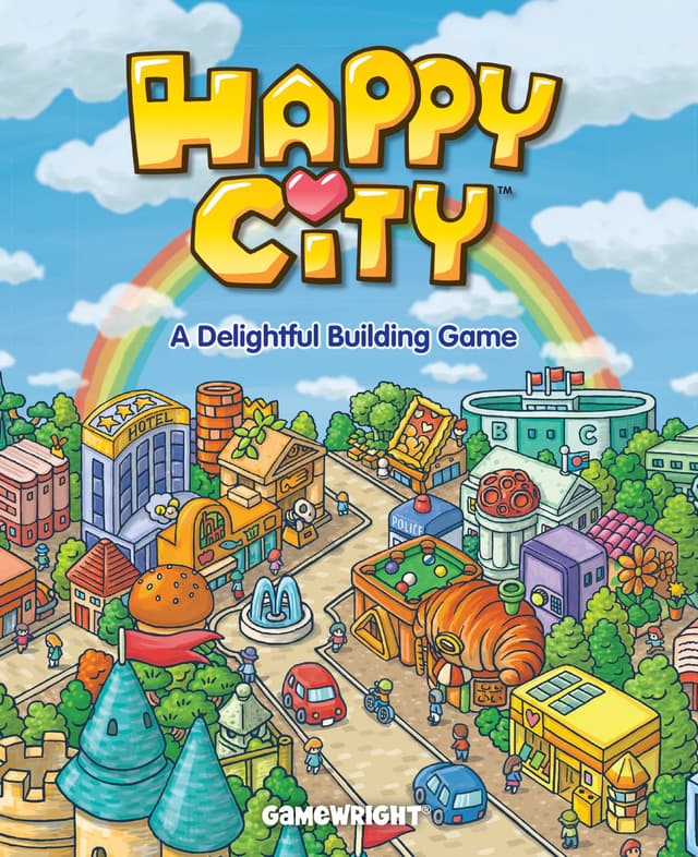 Portada juego de mesa Happy City