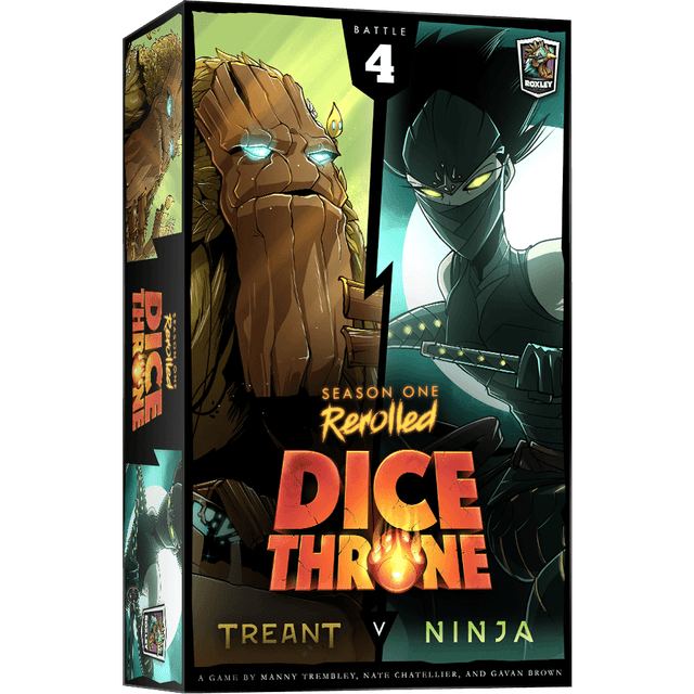 Portada juego de mesa Dice Throne: Season One ReRolled – Treant v. Ninja