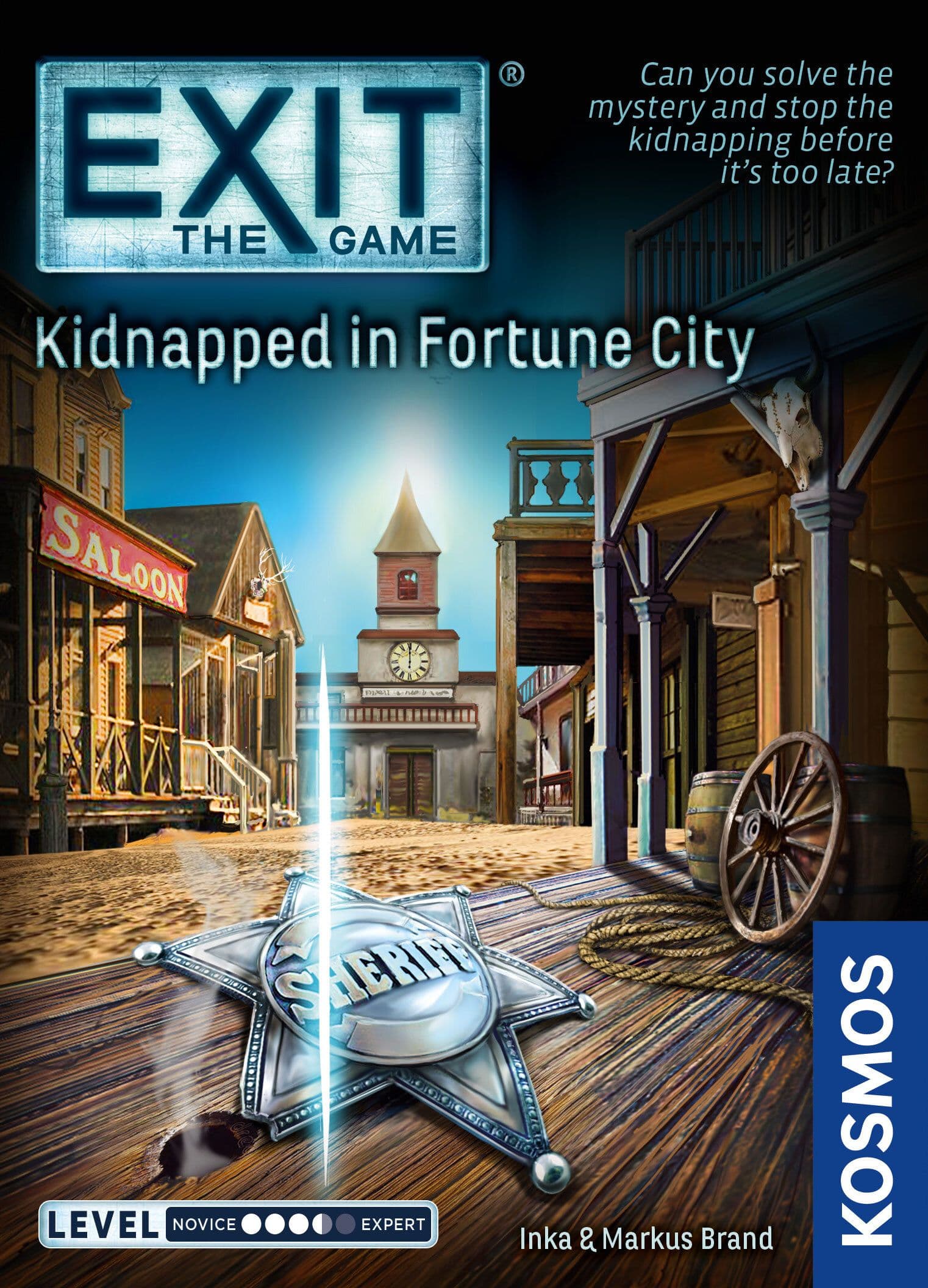 Portada juego de mesa Exit: The Game – Kidnapped in Fortune City