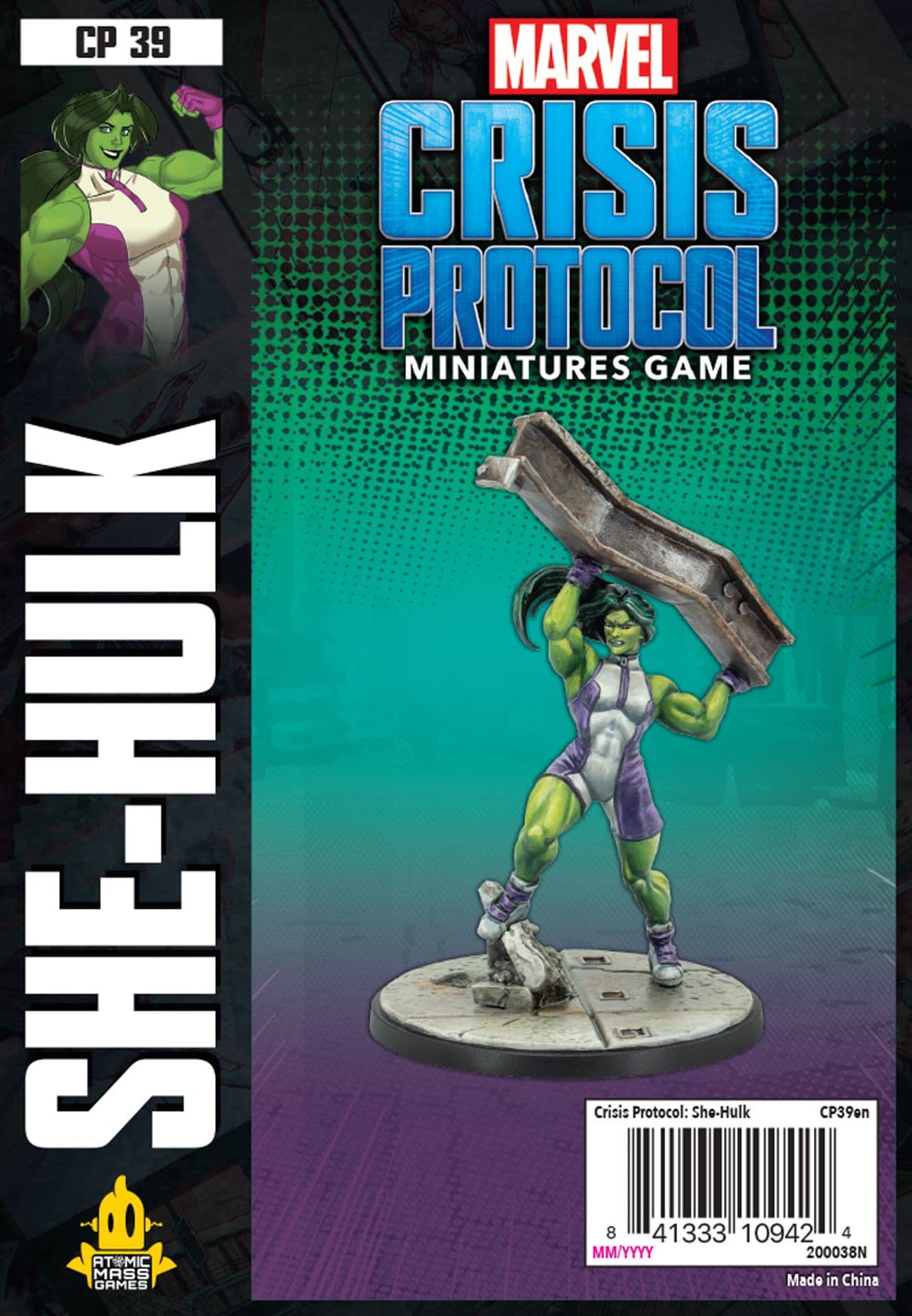 Portada juego de mesa Marvel: Crisis Protocol – She-Hulk