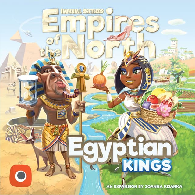Portada juego de mesa Colonos del Imperio: Imperios del Norte – Reyes Egipcios