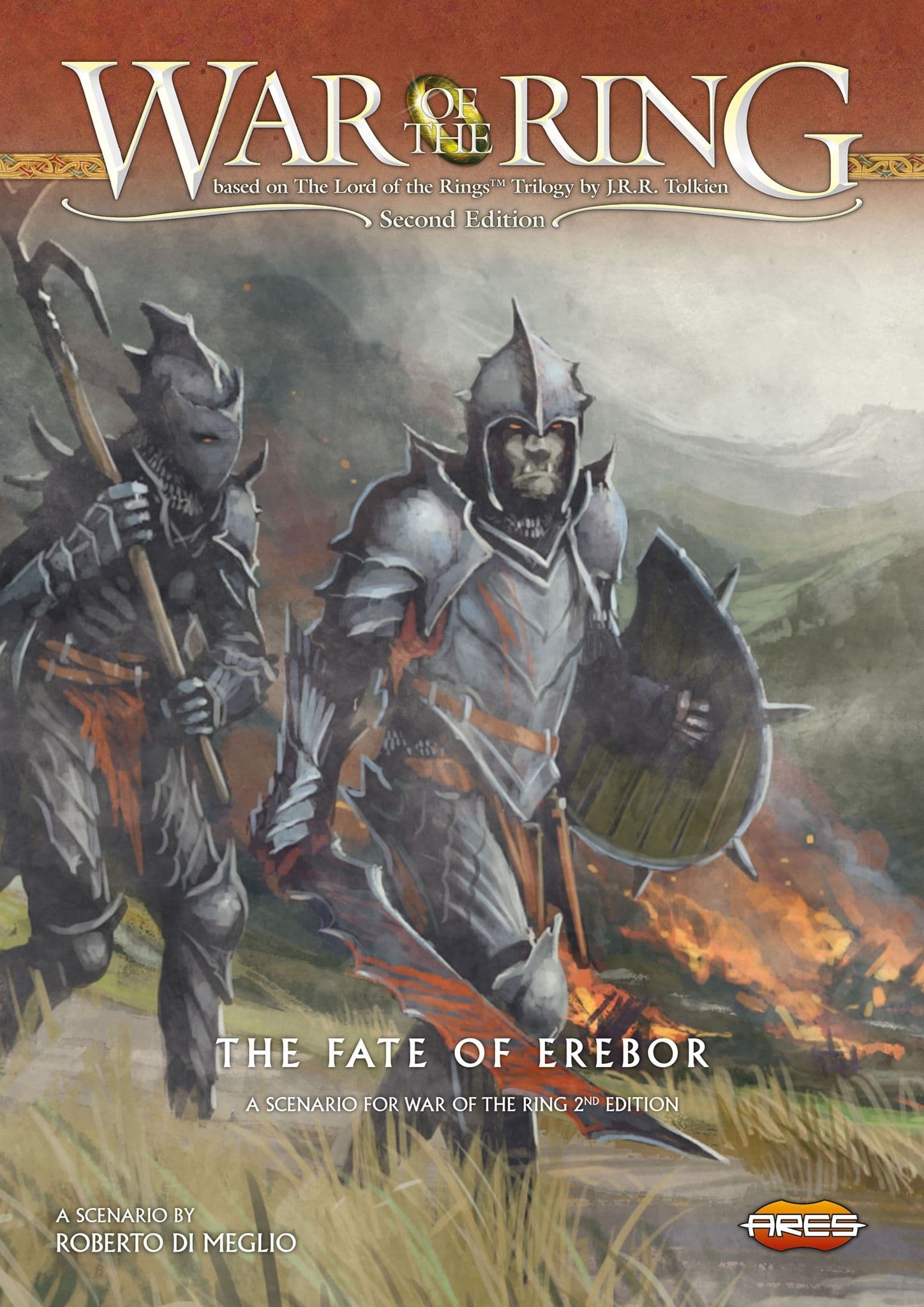 Portada juego de mesa Guerra del anillo: El destino de Erebor