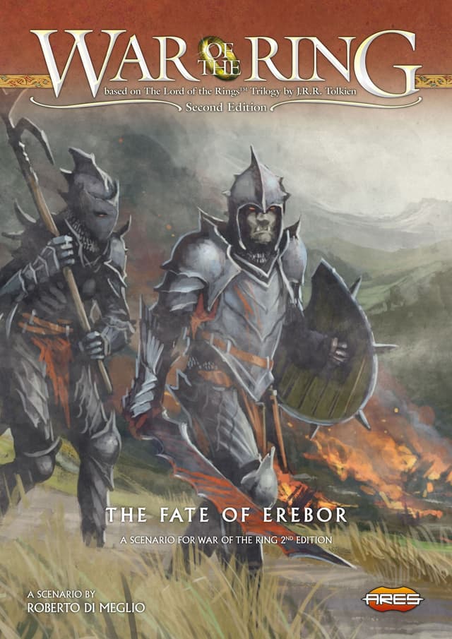 Portada juego de mesa Guerra del anillo: El destino de Erebor