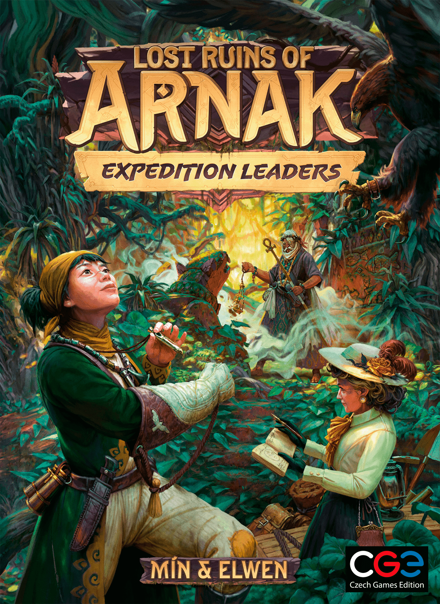 Portada juego de mesa Las Ruinas Perdidas de Arnak: Líderes de la Expedición