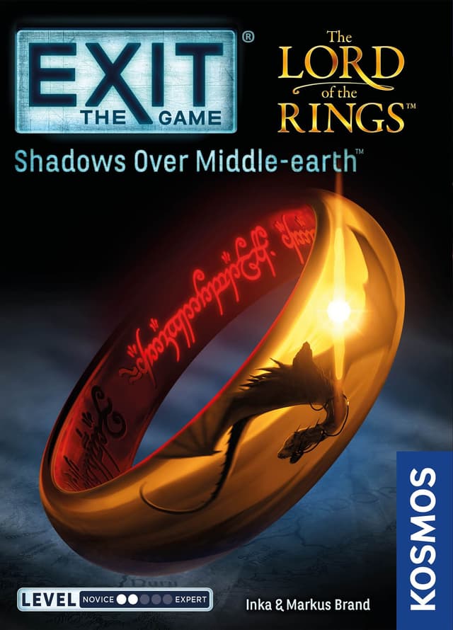 Portada juego de mesa Exit: El Señor de los Anillos: Sombras sobre Tierra Media