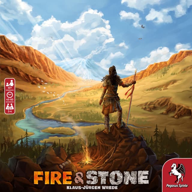 Portada juego de mesa Fuego y Piedra