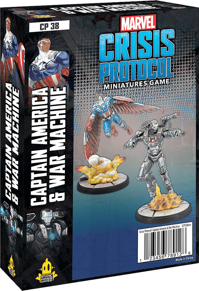 Portada juego de mesa Marvel: Crisis Protocol – Captain America & War Machine