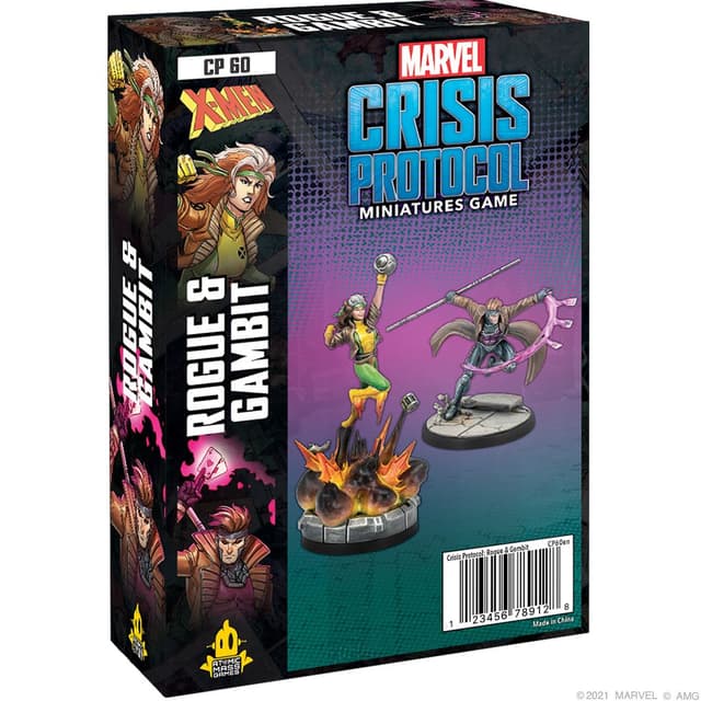Portada juego de mesa Marvel: Crisis Protocol – Rogue & Gambit