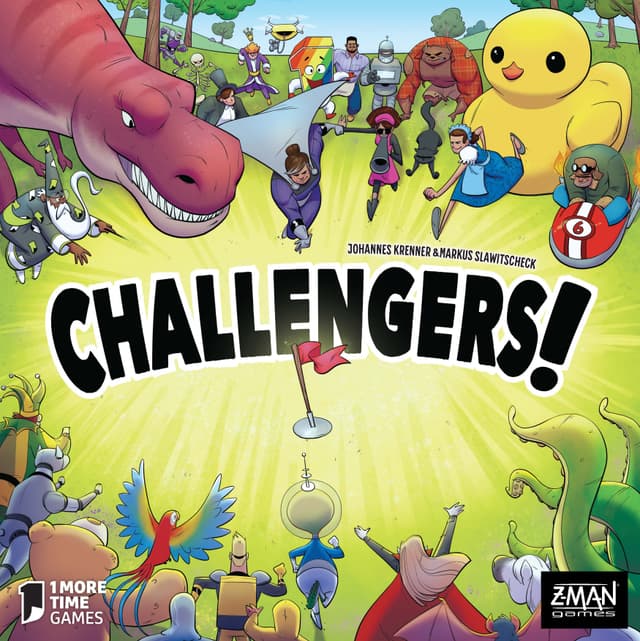 Portada juego de mesa Challengers!