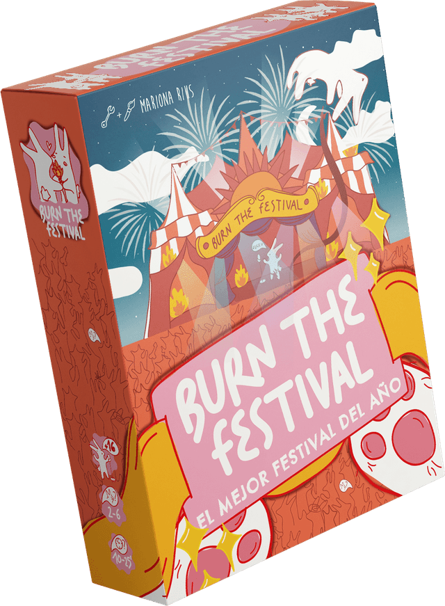 Portada juego de mesa Burn the Festival