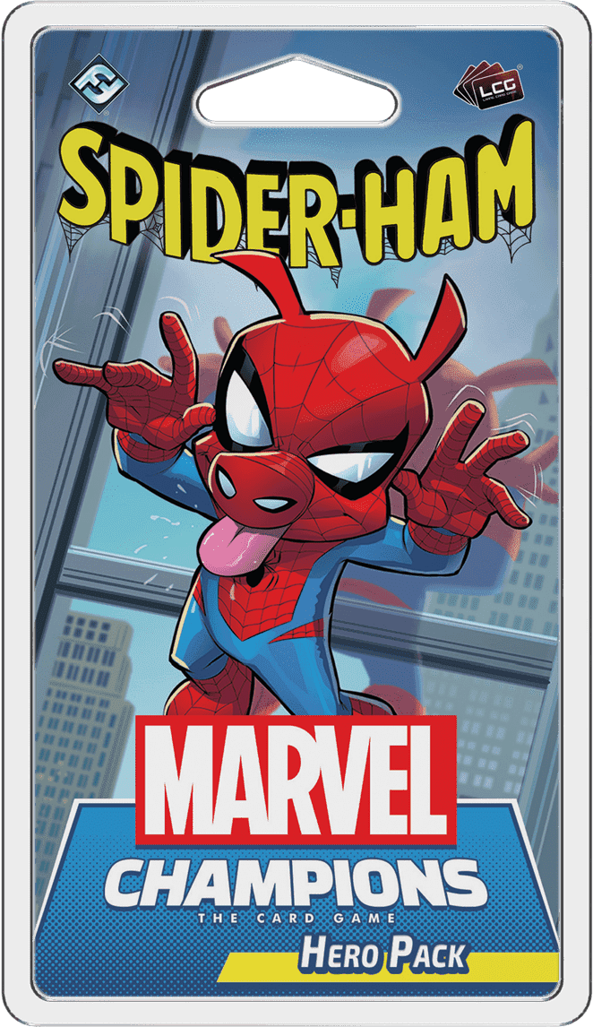 Portada juego de mesa Marvel Champions: El Juego de Cartas – Spider-Ham Pack de Héroe