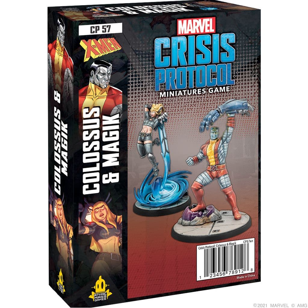 Portada juego de mesa Marvel: Crisis Protocol – Colossus & Magik