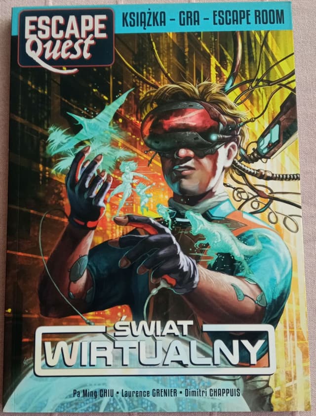 Portada juego de mesa Escape Quest: Más allá de lo virtual