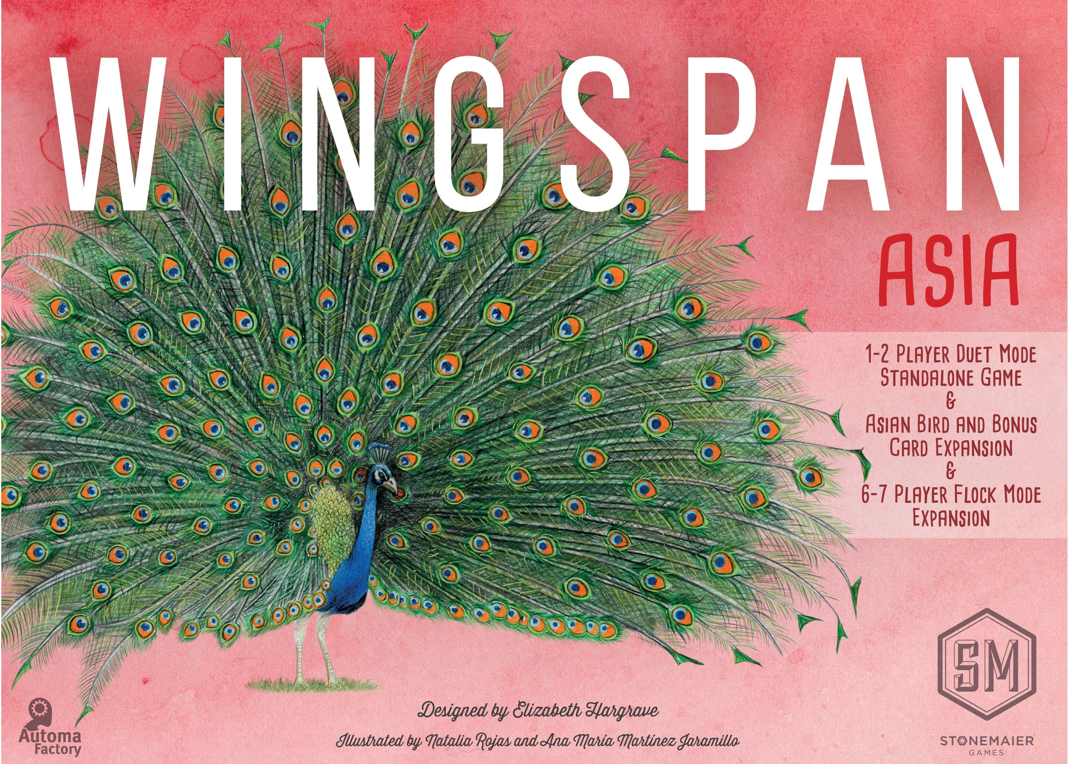 Portada juego de mesa Wingspan Asia