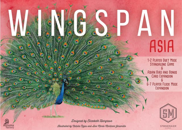 Portada juego de mesa Wingspan Asia