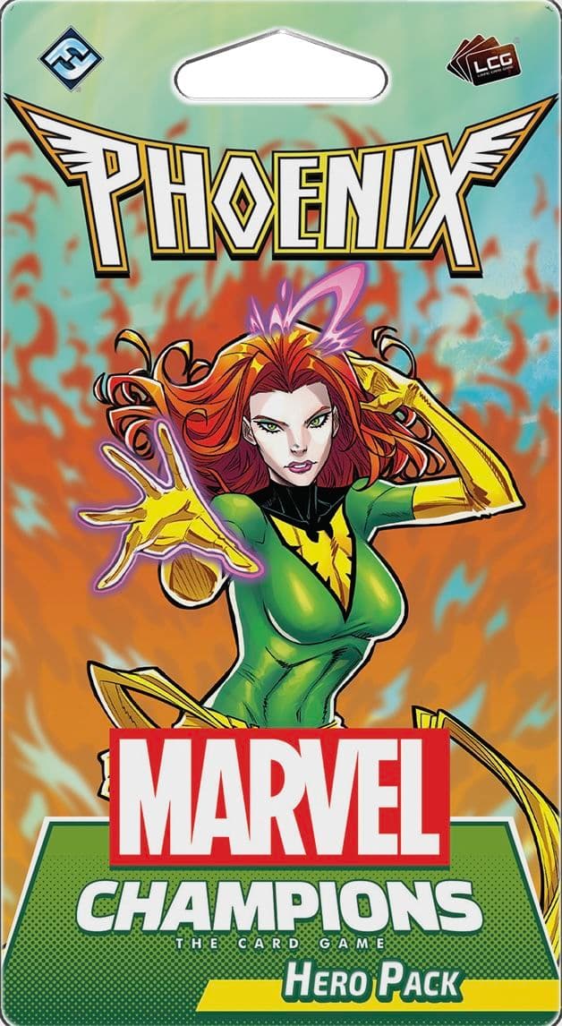 Portada juego de mesa Marvel Champions: El Juego de Cartas – Phoenix Pack de Héroe