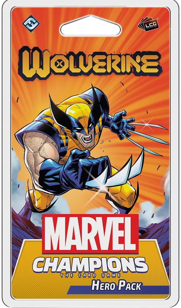 Portada juego de mesa Marvel Champions: El Juego de Cartas – Wolverine Pack de Héroe