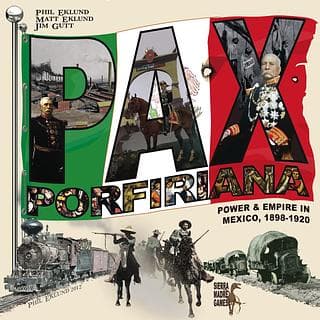 Portada juego de mesa Pax Porfiriana
