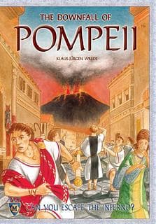 Portada juego de mesa La Noche que Cayó Pompeya
