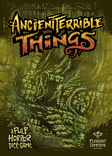 Portada juego de mesa Ancient Terrible Things