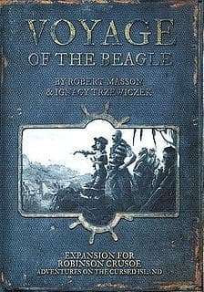 Portada juego de mesa Robinson Crusoe: Aventuras en la Isla Maldita – El Viaje del Beagle