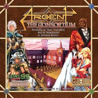 Portada juego de mesa Argent: The Consortium