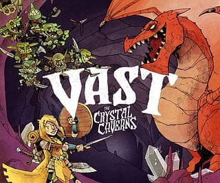 Portada juego de mesa Vast: Las Cavernas Cristalinas