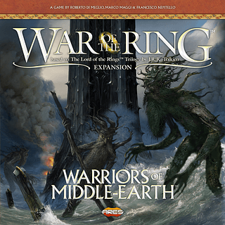 Portada juego de mesa Guerra del Anillo: Guerreros de la Tierra Media