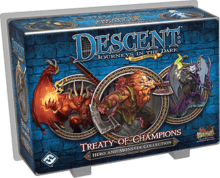 Portada juego de mesa Descent: Viaje a las Tinieblas (Segunda Edición) – El tratado de los campeones