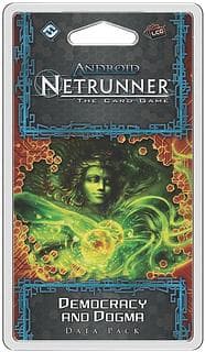 Portada juego de mesa Android: Netrunner – Democracia y Dogma