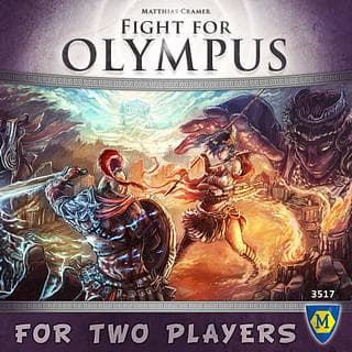 Portada juego de mesa Batalla por el Olimpo