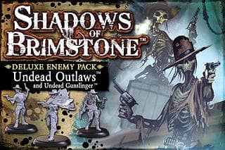 Portada juego de mesa Shadows of Brimstone: Undead Outlaws and Undead Gunslinger Deluxe Enemy Pack