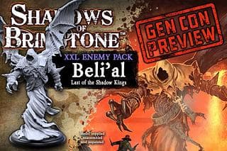Portada juego de mesa Shadows of Brimstone: Beli'al, Last of the Shadow Kings XXL Enemy