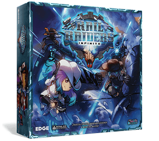 Portada juego de mesa Rail Raiders Infinite