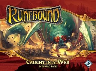 Portada juego de mesa Runebound (Tercera Edición): Atrapado en una telaraña – Pack de escenario