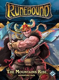 Portada juego de mesa Runebound (Tercera Edición): Las montañas se rebelan – Pack de aventura