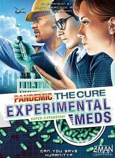 Portada juego de mesa Pandemic: La Cura – Medicamentos experimentales