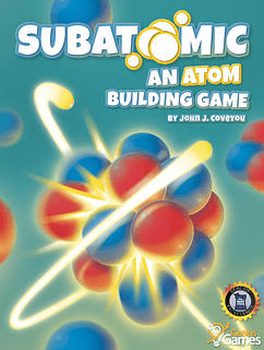 Portada juego de mesa Subatomic