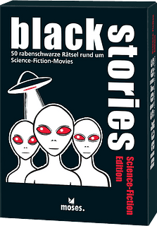 Portada juego de mesa Black Stories: Edici贸n Ciencia-Ficci贸n