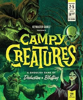 Portada juego de mesa Criaturas de serie B
