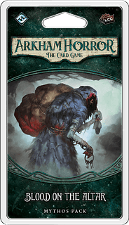 Portada juego de mesa Arkham Horror: El Juego de Cartas – Sangre en el Altar: Paquete de Mitos
