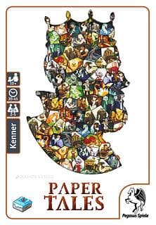 Portada juego de mesa Reinos de Papel