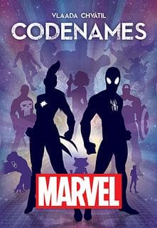 Portada juego de mesa Codenames: Marvel