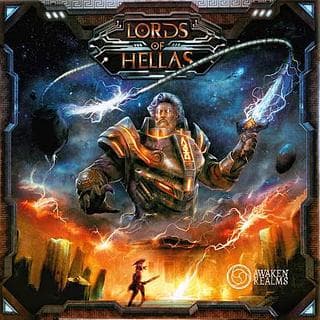 Portada juego de mesa Lords of Hellas