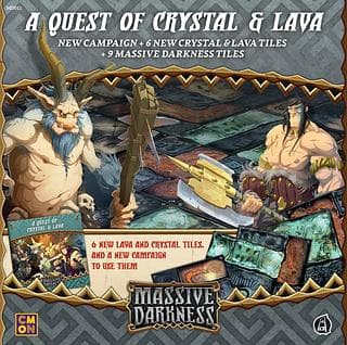 Portada juego de mesa Massive Darkness: Una Aventura de Lava y Cristal