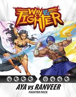 Portada juego de mesa Way of the Fighter: Aya vs Ranveer Fighter Pack