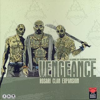 Portada juego de mesa Venganza: Expansión del clan Rosario