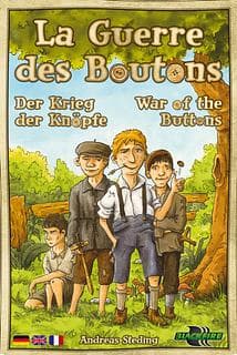 Portada juego de mesa War of the Buttons