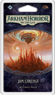 Portada juego de mesa Arkham Horror: El Juego de Cartas – Penumbrosa Carcosa: Pack de Mitos
