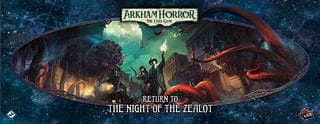 Portada juego de mesa Arkham Horror: El Juego de Cartas – Regreso a La Noche de la Fanática